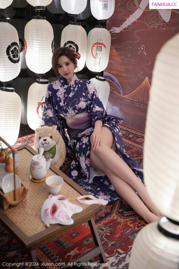 周妍希 奶瓶土肥圆 [XiuRen]高清写真图 2024.01.17 No.7975 Carol周妍希 和服美臀第8张图片